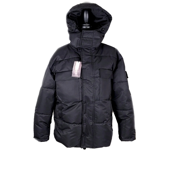 NWT Cross Street $599 Men's Outdoor Hood Puffers Insulated Winter
Black Parka - Picture 7 of 12
